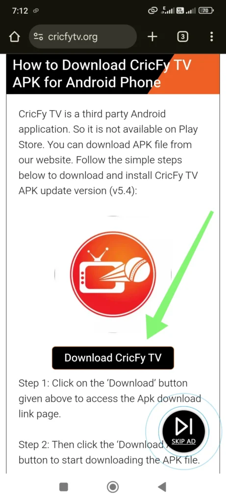 Cricfy APK Download